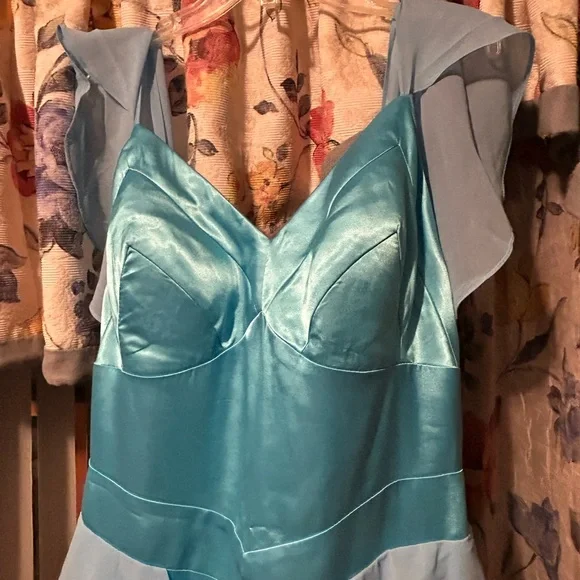 Hermione Granger Yule Ball Elegant Blue Layered Dress Harry Potter - Picture 7 of 8